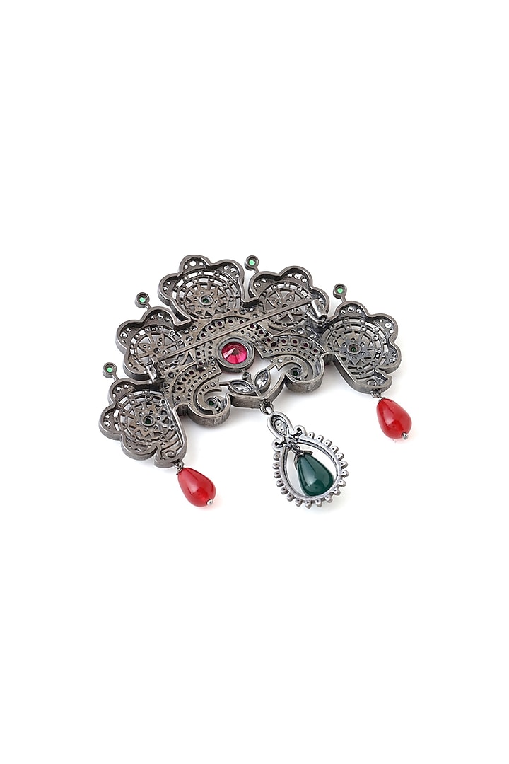 Antique Gold Serene Beaded Brooch by Cosa Nostraa at Pernia's Pop Up Shop