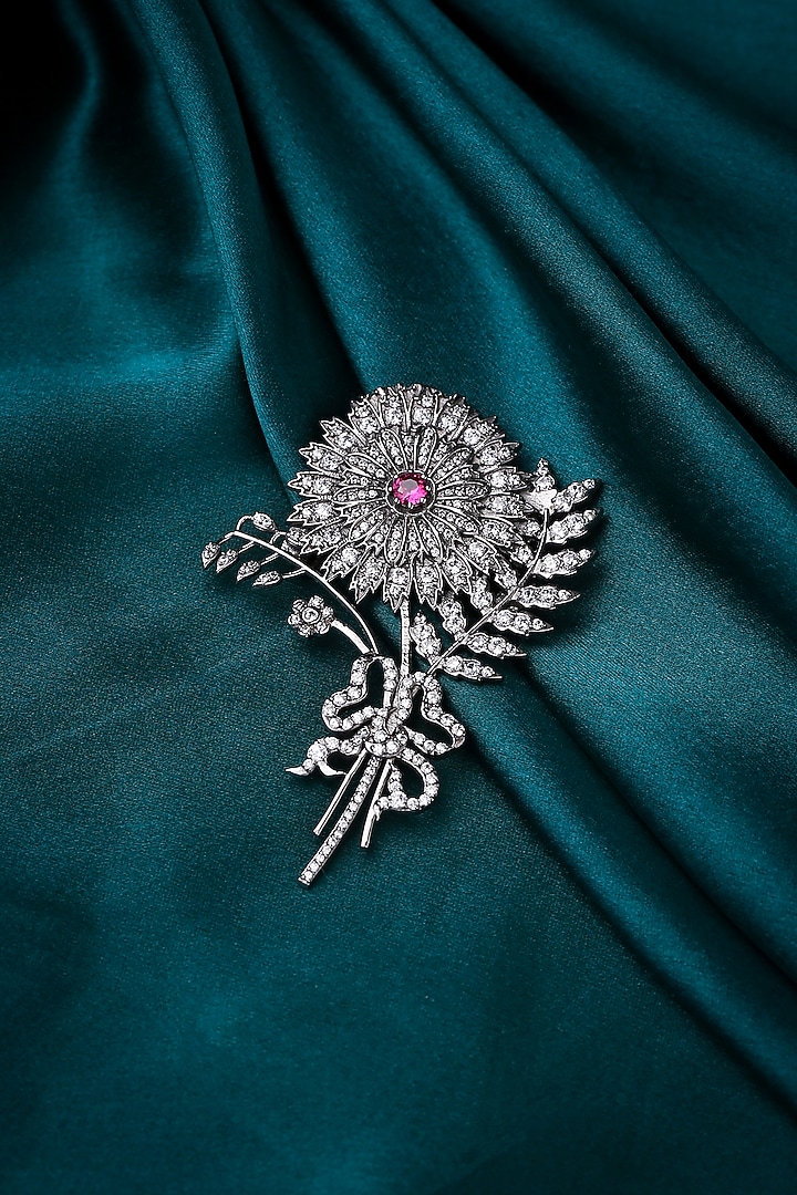 Antique Gold Flower Myth Brooch by Cosa Nostraa at Pernia's Pop Up Shop