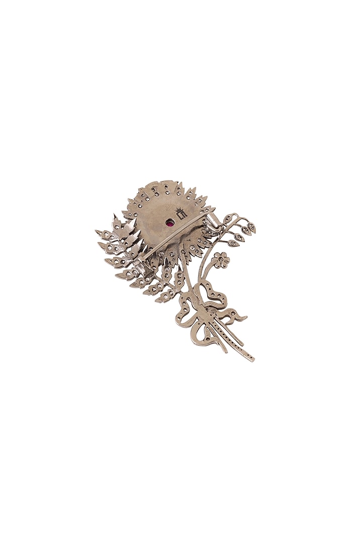 Antique Gold Flower Myth Brooch by Cosa Nostraa at Pernia's Pop Up Shop