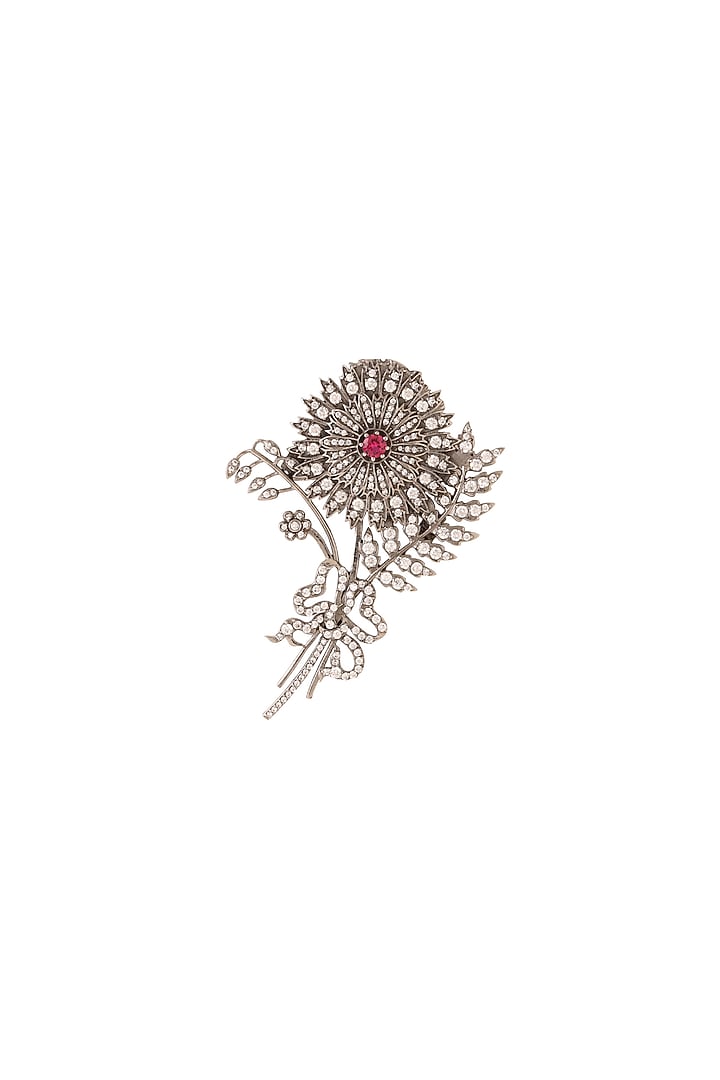 Antique Gold Flower Myth Brooch by Cosa Nostraa at Pernia's Pop Up Shop