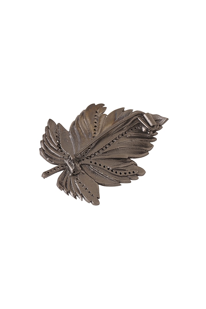 Antique Gold Leaf Love Brooch by Cosa Nostraa at Pernia's Pop Up Shop