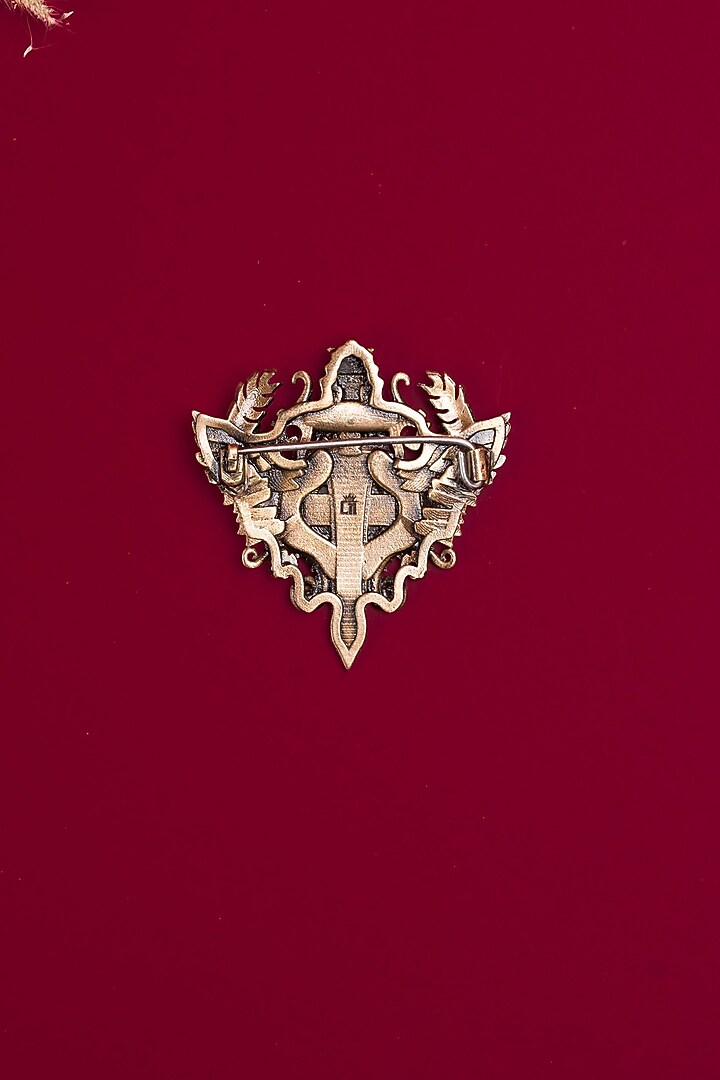 Antique Gold Knight Lion Brooch by Cosa Nostraa at Pernia's Pop Up Shop