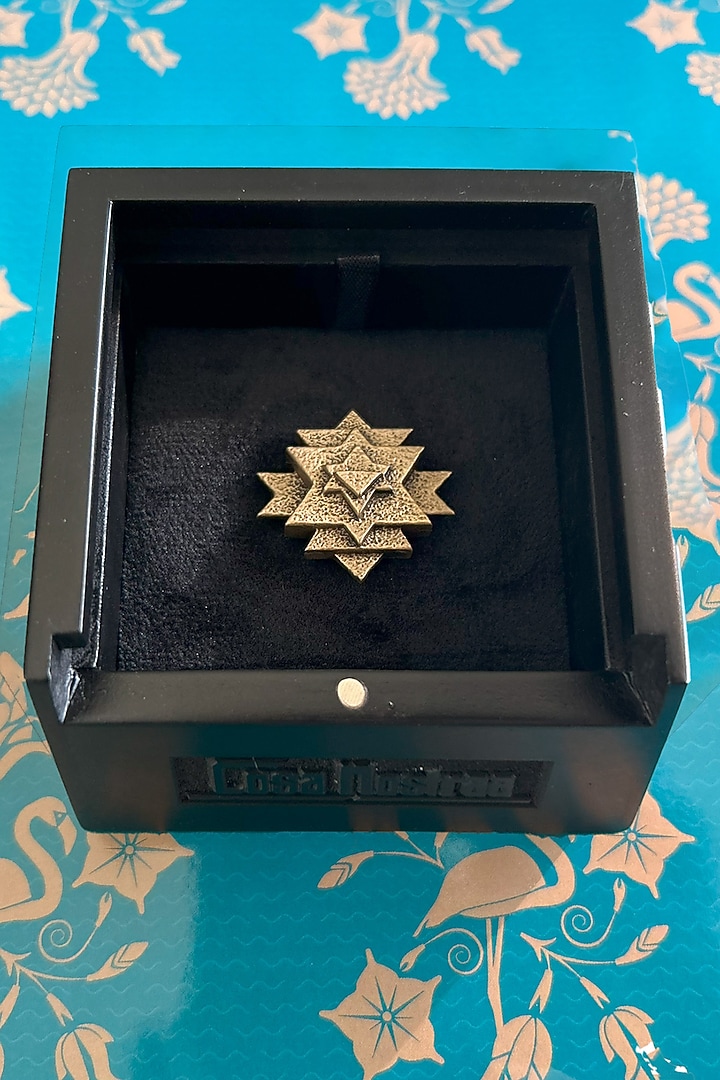 Gold Brass Tangled Star Brooch by Cosa Nostraa at Pernia's Pop Up Shop