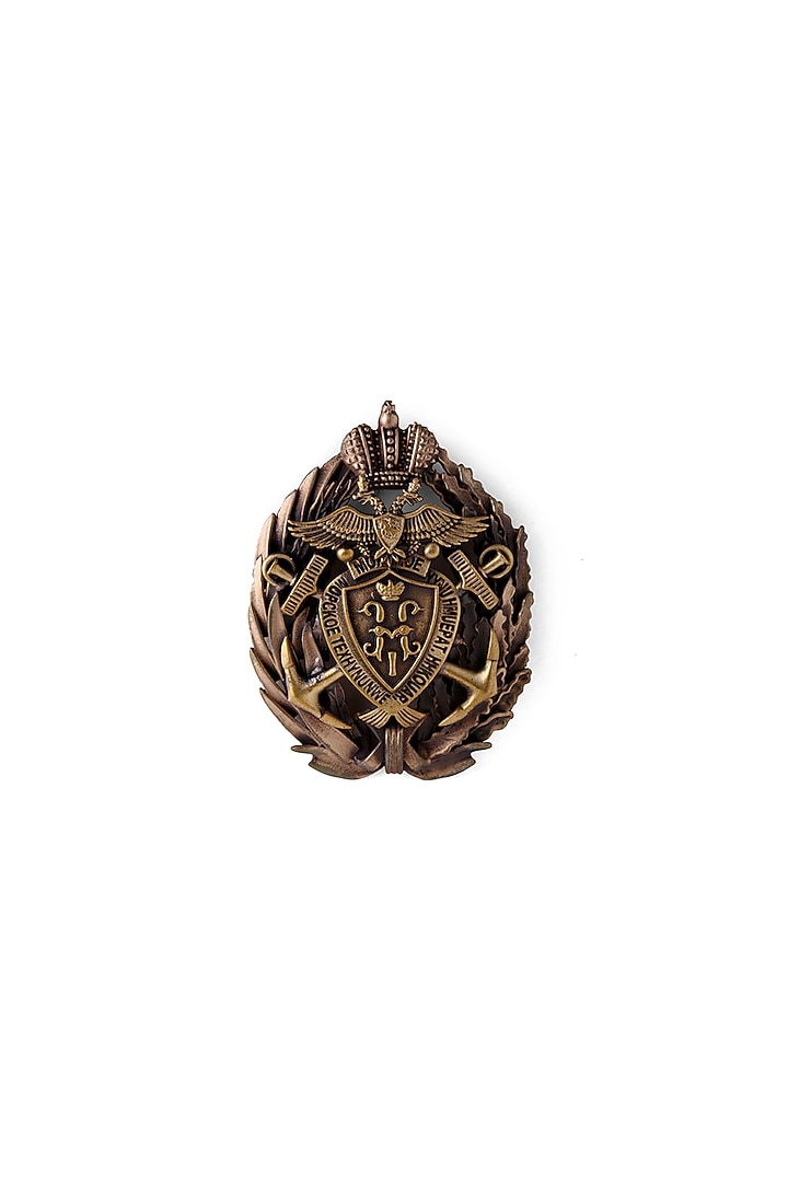 Antique Gold Brass Musahi Brooch by Cosa Nostraa at Pernia's Pop Up Shop