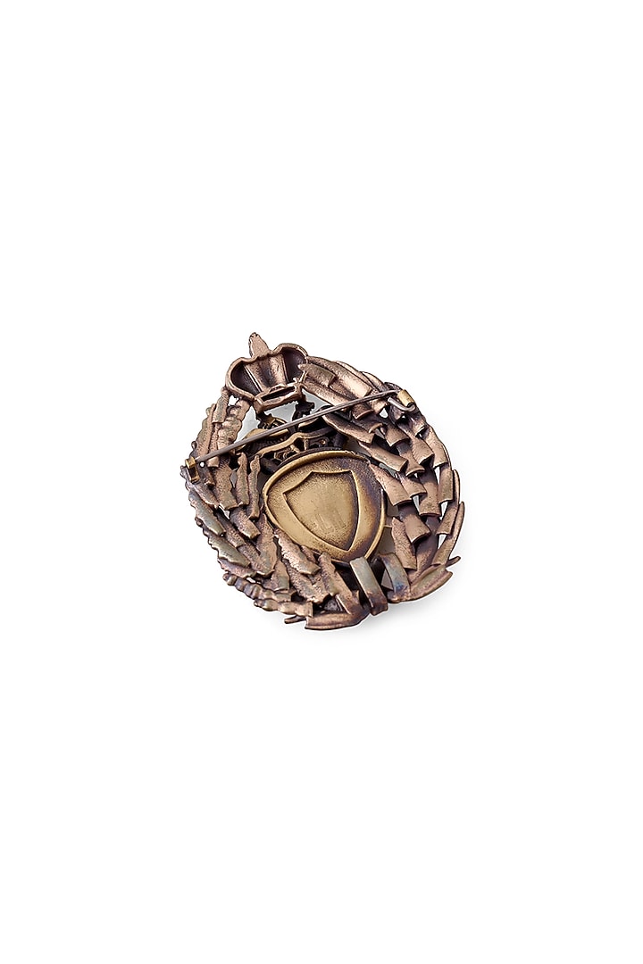 Antique Gold Brass Musahi Brooch by Cosa Nostraa at Pernia's Pop Up Shop
