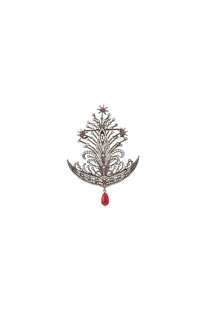 Antique Gold Brass Fern Leaves Brooch by Cosa Nostraa at Pernia's Pop Up Shop