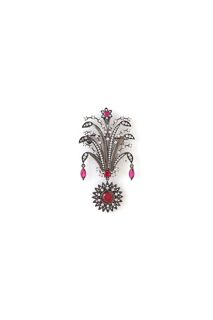 Antique Gold Brass Bougainville Brooch by Cosa Nostraa