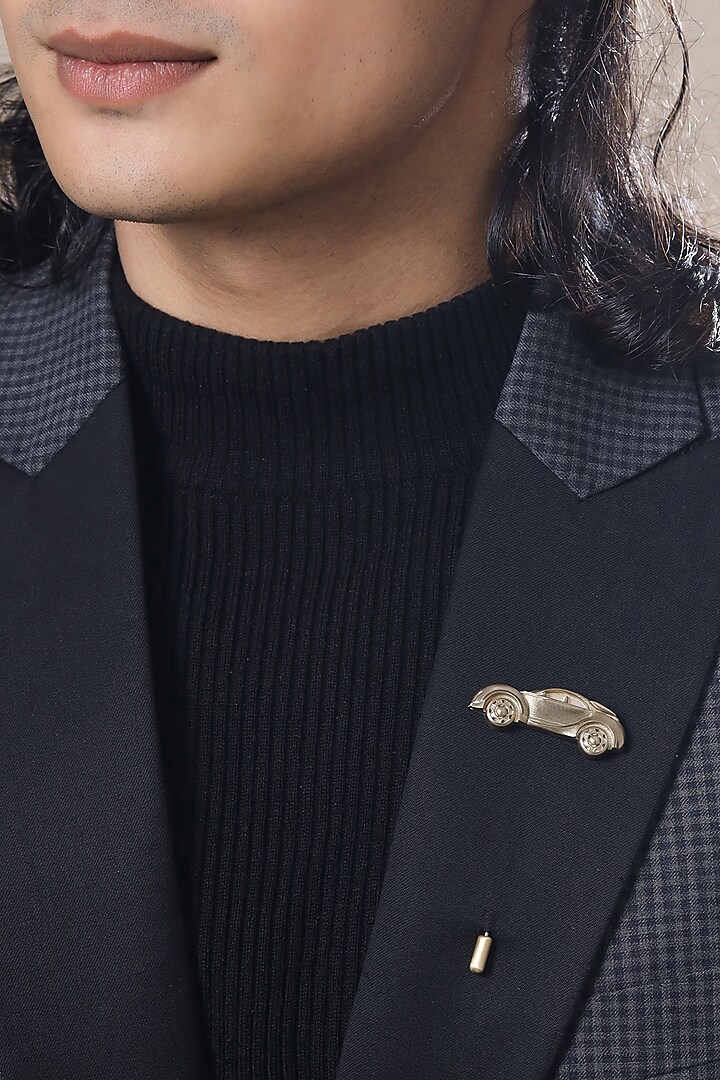 Antique Gold Brass Car Lapel Pin by Cosa Nostraa at Pernia's Pop Up Shop