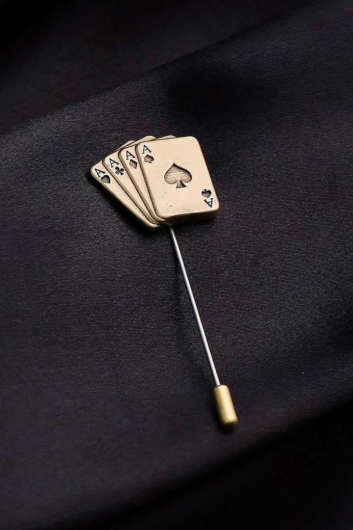 Antique Gold Brass Lapel Pin by Cosa Nostraa at Pernia's Pop Up Shop