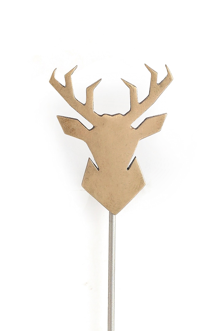 Antique Gold Brass Imperial Stag Lapel Pin by Cosa Nostraa at Pernia's Pop Up Shop