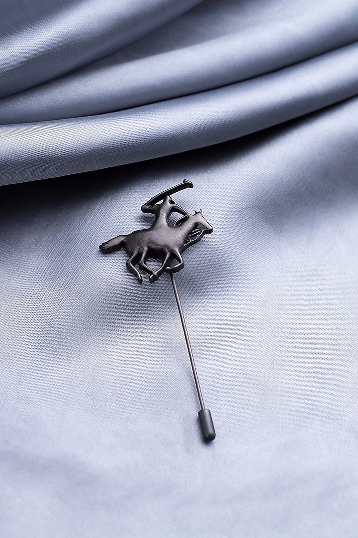 Black Tone Brass Brass Warrior Lapel Pin by Cosa Nostraa at Pernia's Pop Up Shop