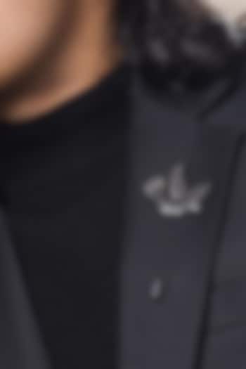 Black Tone Brass Flying Bird Lapel Pin by Cosa Nostraa