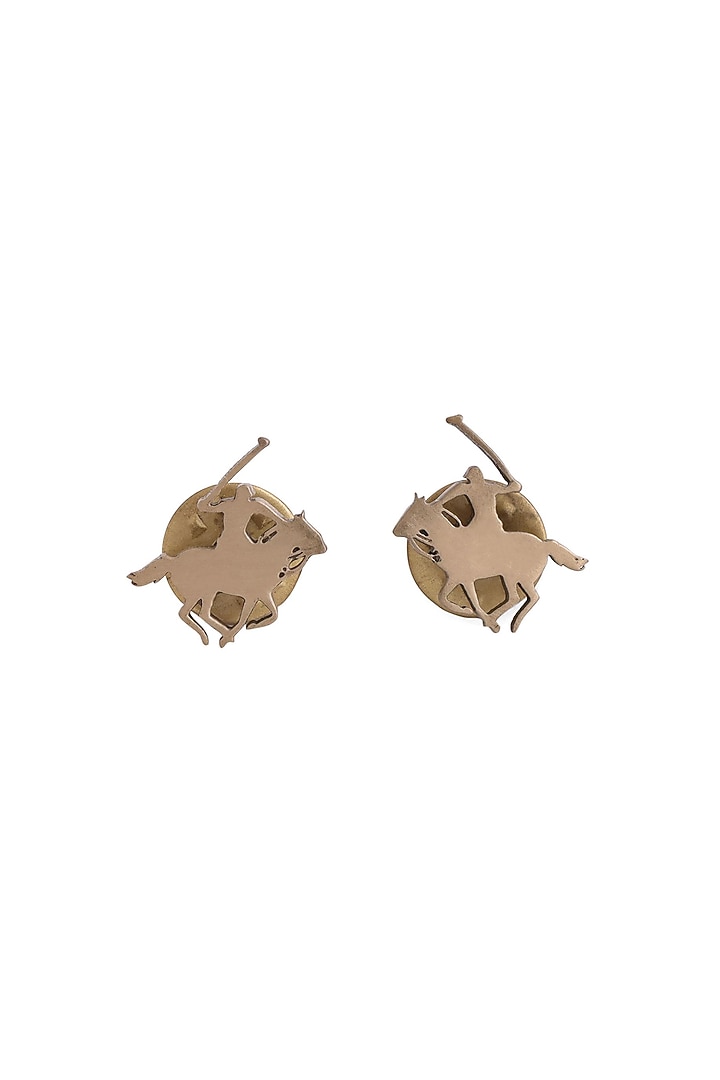 Antique Gold Brass Warrior Collar Tips (Set of 2) by Cosa Nostraa at Pernia's Pop Up Shop