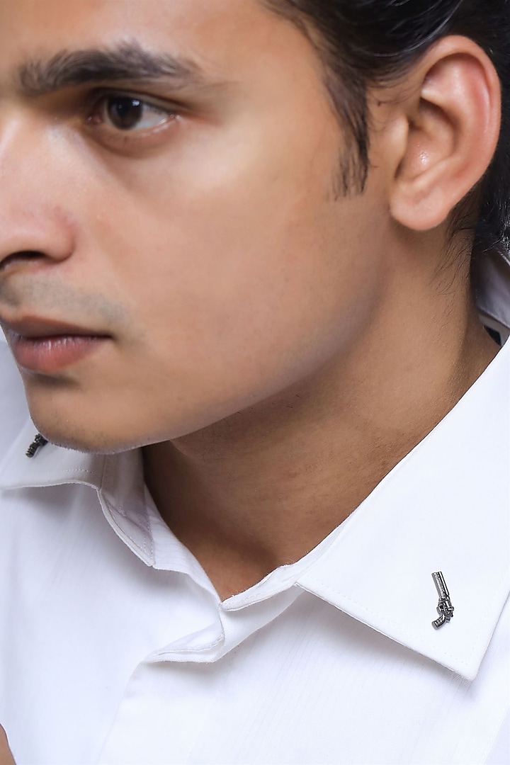 Black Tone Powder Gun Collar Tips (Set of 2) by Cosa Nostraa