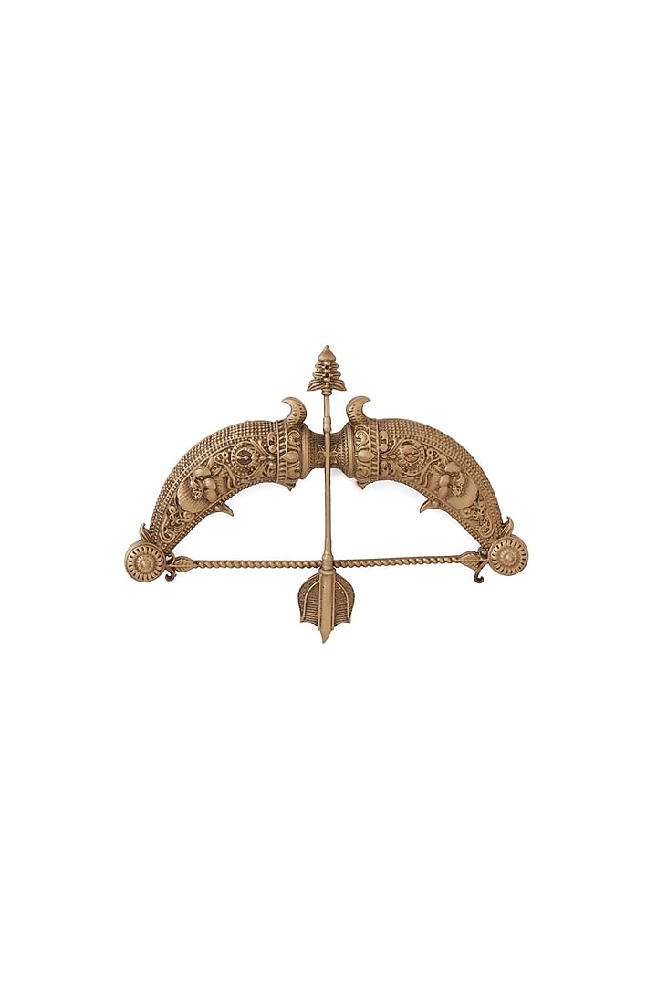 Antique Gold Brass Arjuna's Valor Brooch by Cosa Nostraa at Pernia's Pop Up Shop