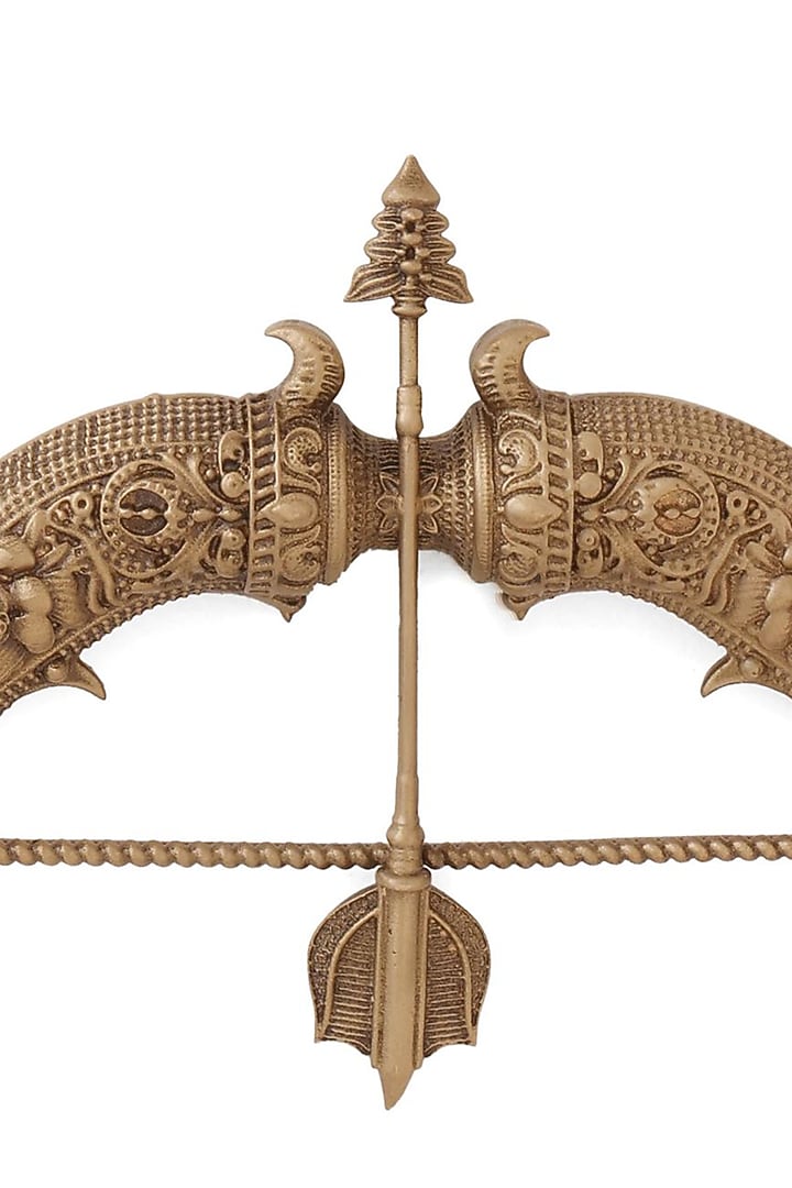 Antique Gold Brass Arjuna's Valor Brooch by Cosa Nostraa at Pernia's Pop Up Shop