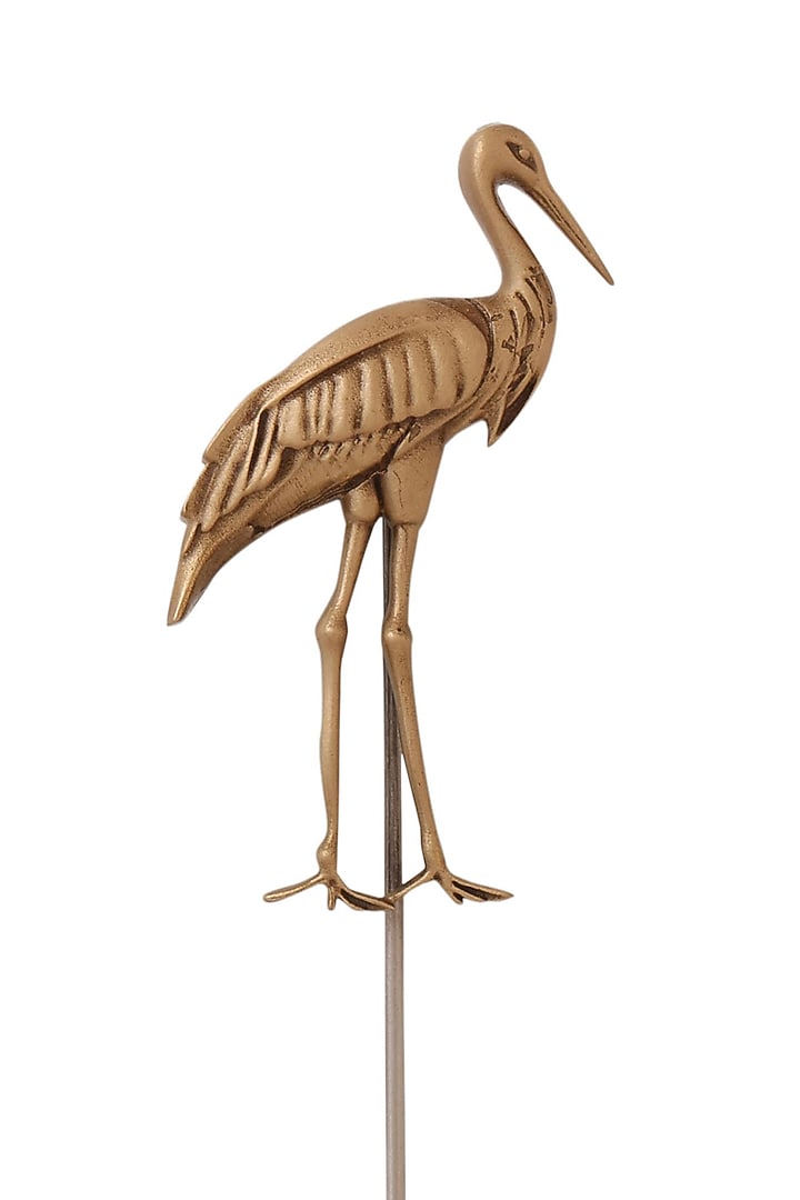 Antique Gold Brass Herons Elegance Lapel Pin by Cosa Nostraa at Pernia's Pop Up Shop