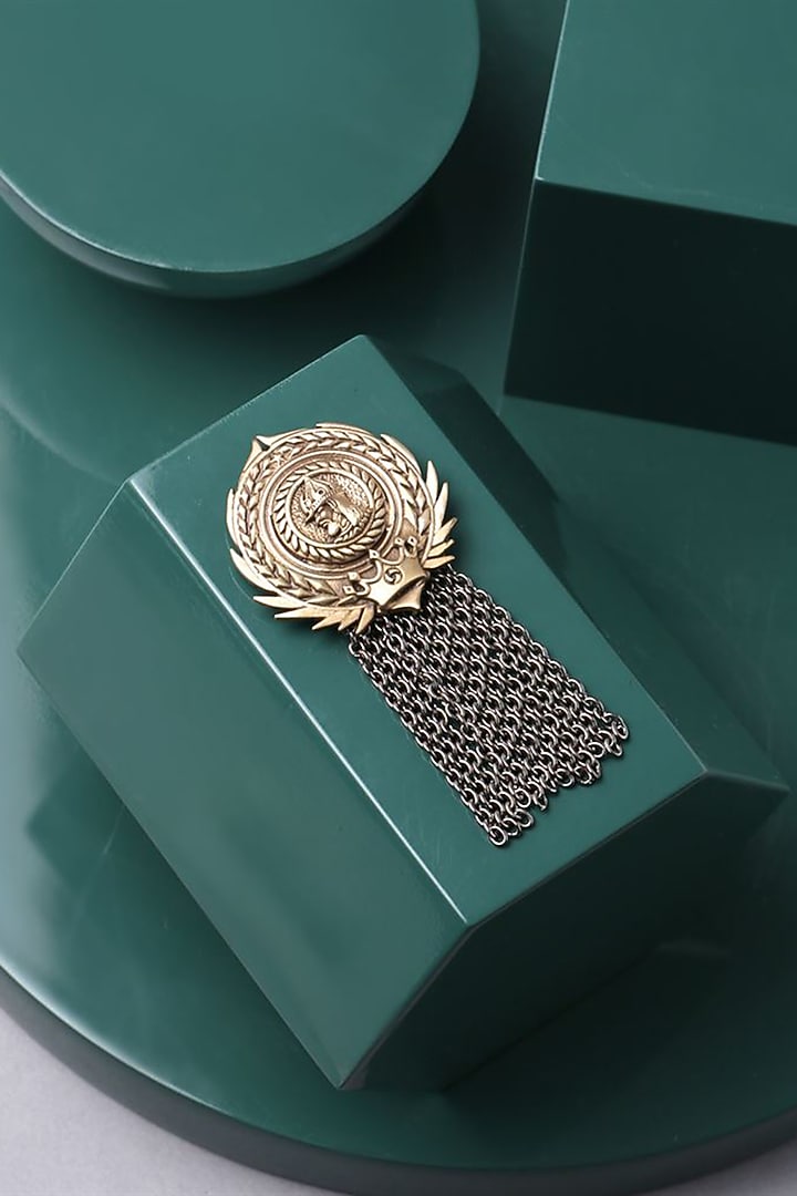 Antique Gold Russian Coin Brooch by Cosa Nostraa at Pernia's Pop Up Shop