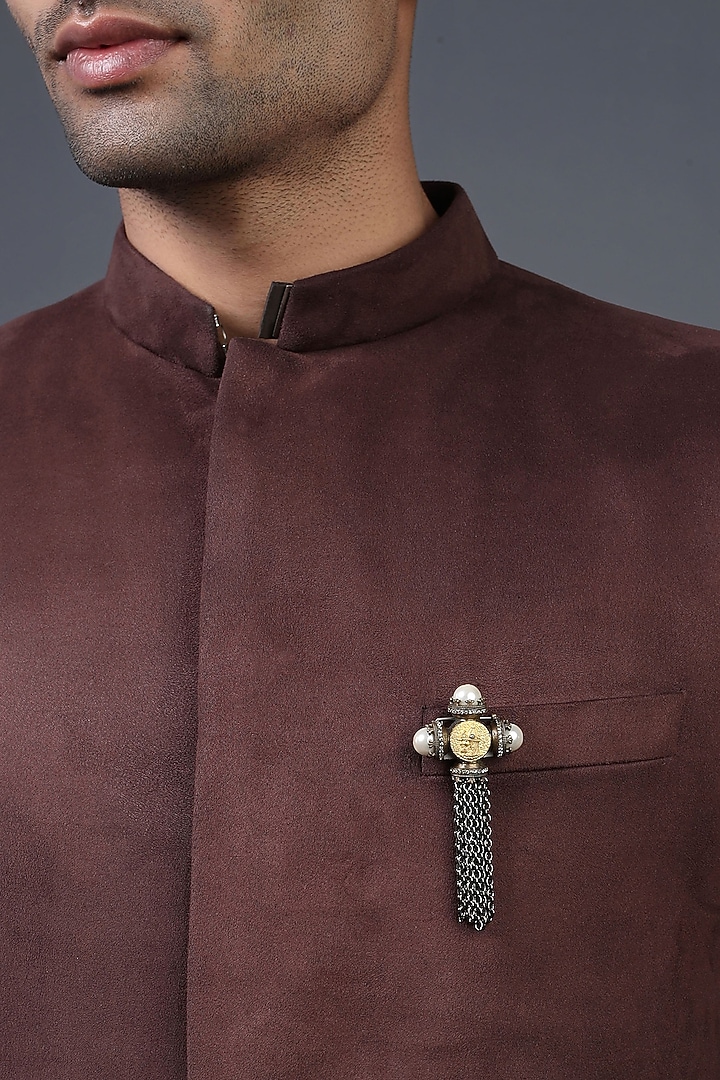 Dual Tone Russian Coin Brooch by Cosa Nostraa at Pernia's Pop Up Shop
