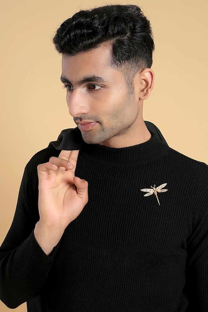 Antique Gold Dancing Dragonfly Brooch by Cosa Nostraa at Pernia's Pop Up Shop