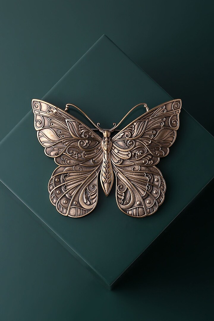 Antique Gold Butterfly Brooch by Cosa Nostraa