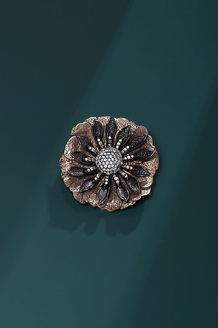 Antique Gold Floral Brooch by Cosa Nostraa at Pernia's Pop Up Shop