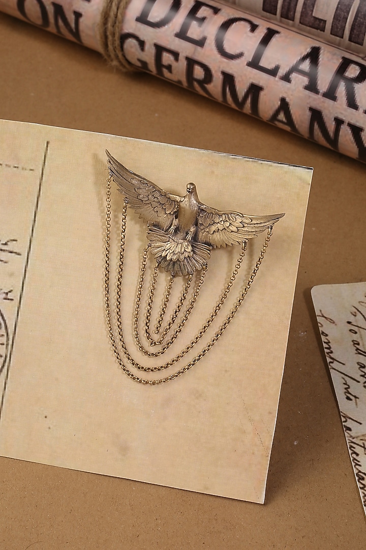 Antique Gold Flying Phoenix Brooch by Cosa Nostraa at Pernia's Pop Up Shop