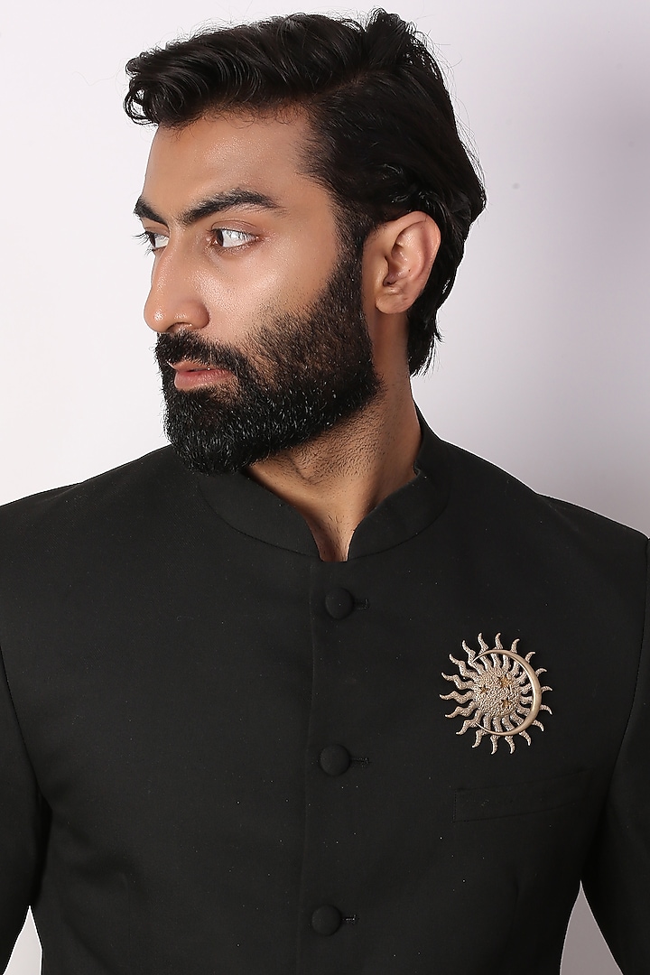 Antique Gold Sun & Moon Brooch by Cosa Nostraa at Pernia's Pop Up Shop