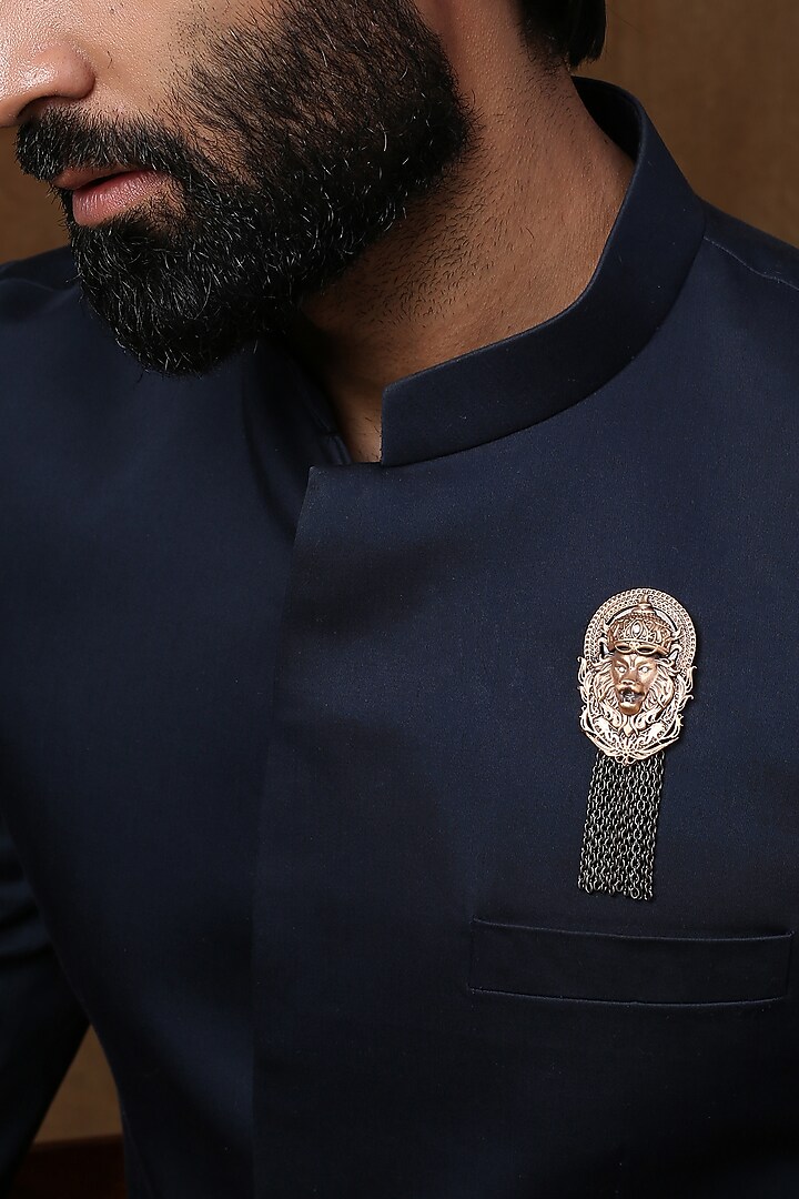 Dual Toned Lion king Brooch by Cosa Nostraa at Pernia's Pop Up Shop