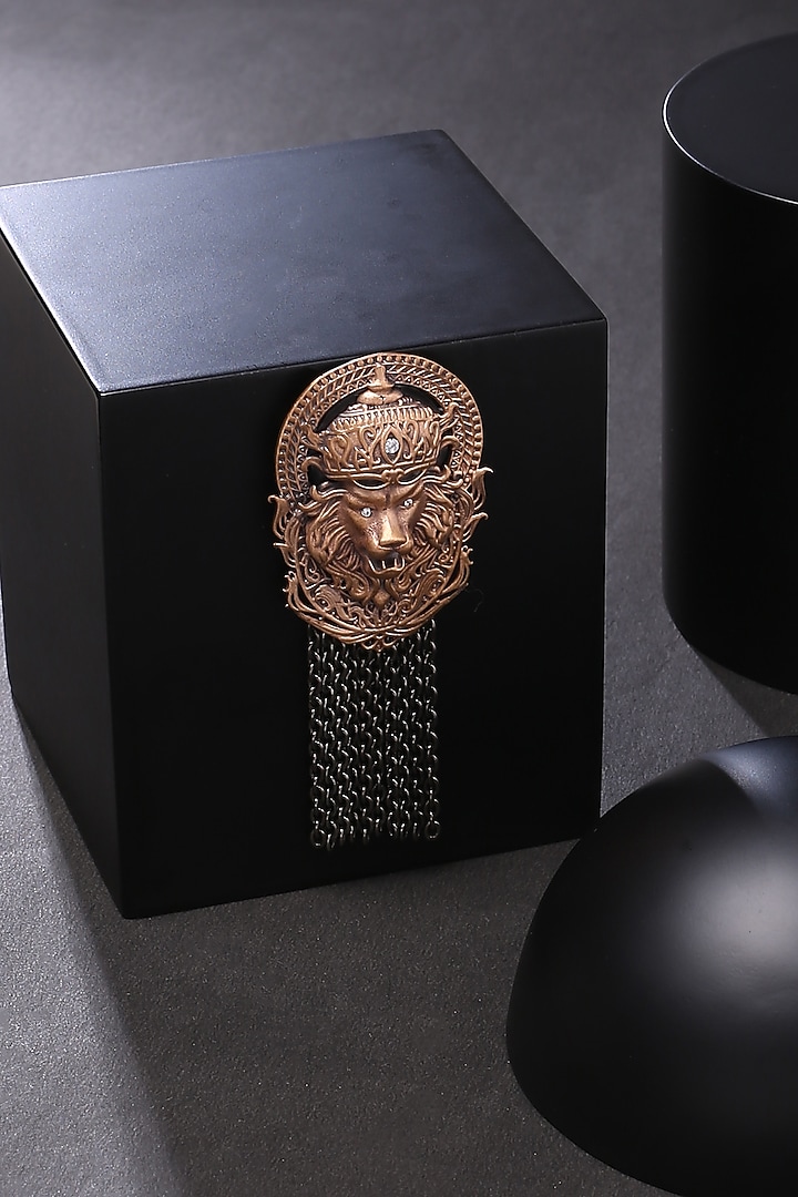 Dual Toned Lion king Brooch by Cosa Nostraa at Pernia's Pop Up Shop