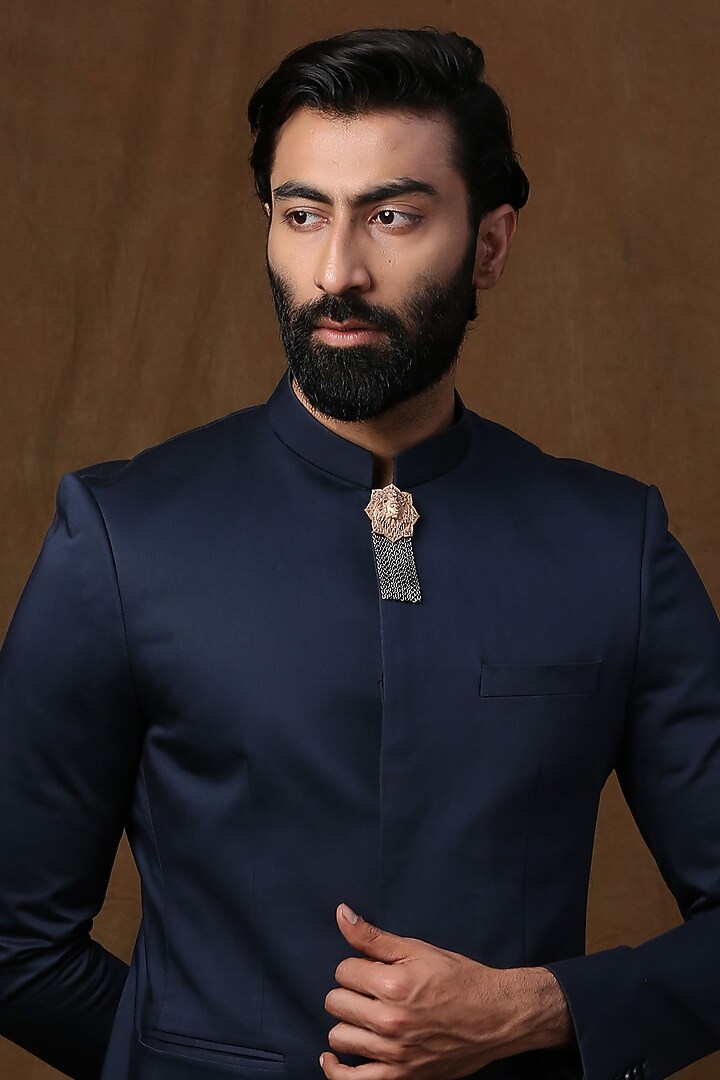 Dual Toned Emperor Lion Brooch by Cosa Nostraa at Pernia's Pop Up Shop