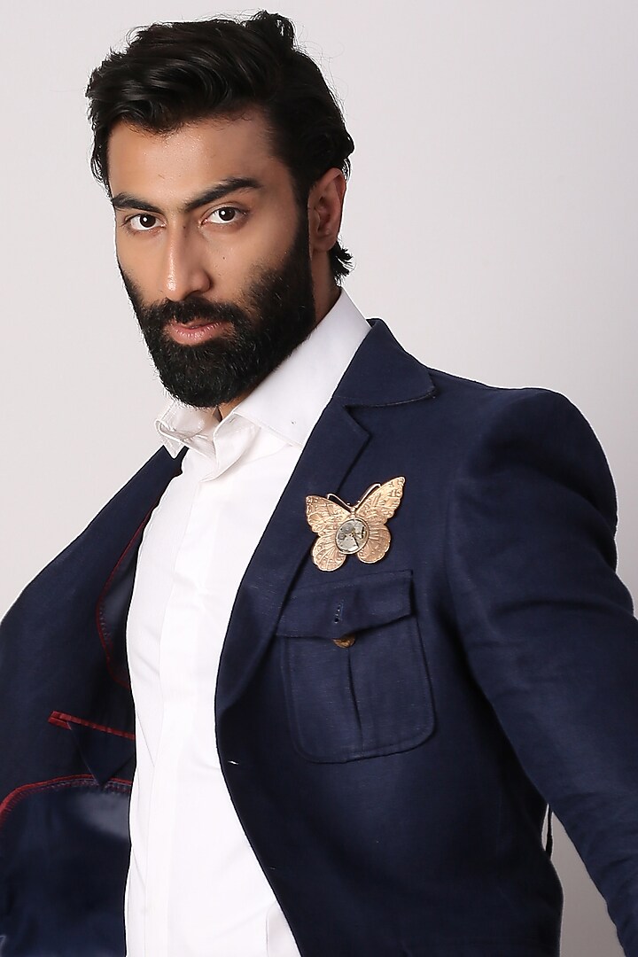 Dual Toned Butterfly Brooch by Cosa Nostraa at Pernia's Pop Up Shop