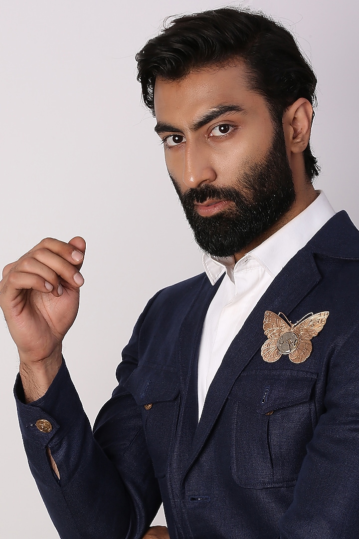 Dual Toned Butterfly Brooch by Cosa Nostraa at Pernia's Pop Up Shop