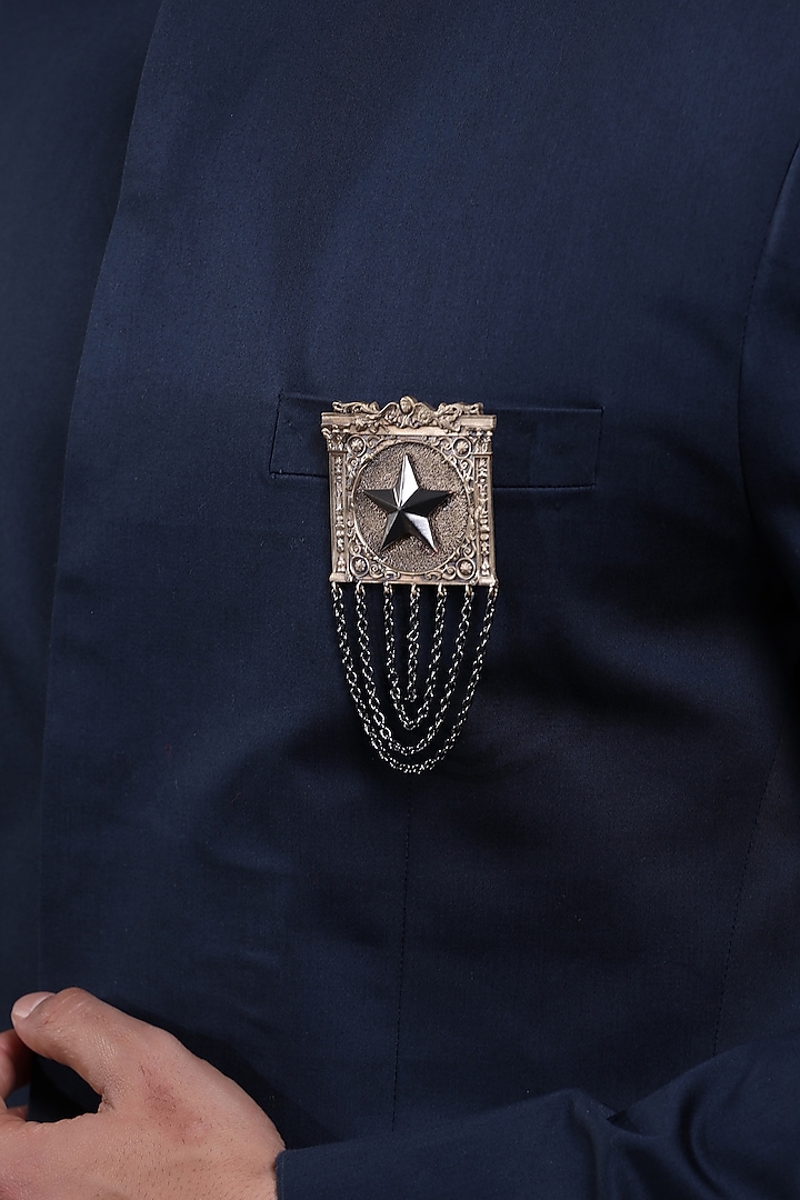 Dual Toned Handcrafted Merit Brooch by Cosa Nostraa at Pernia's Pop Up Shop