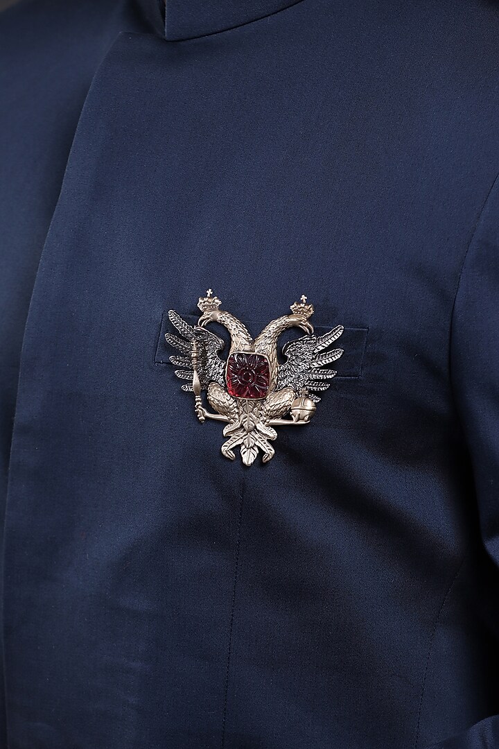 Dual Toned Russian Emblem Brooch by Cosa Nostraa at Pernia's Pop Up Shop
