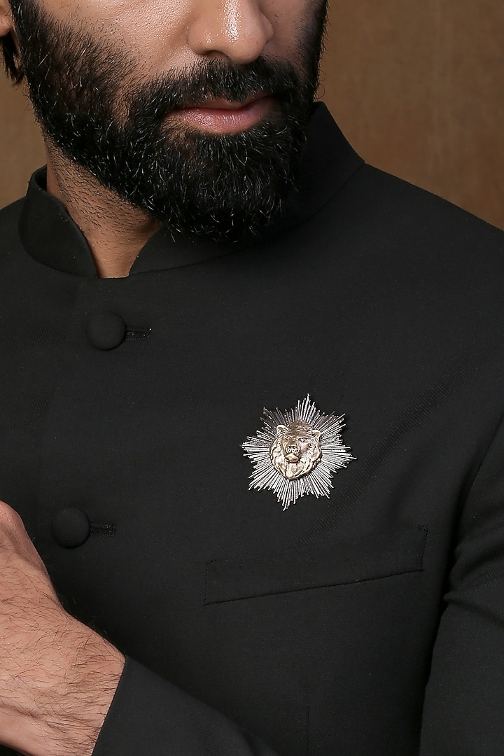 Dual Toned Lion Brooch by Cosa Nostraa at Pernia's Pop Up Shop