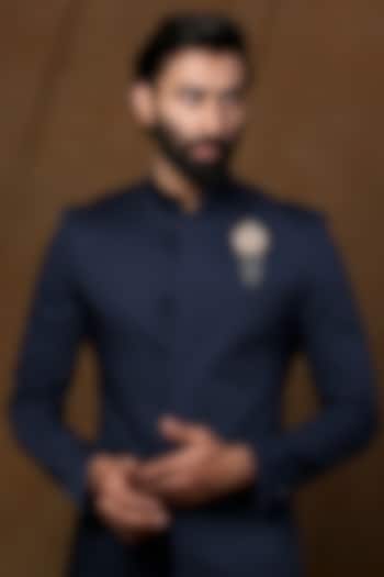 Dual Toned Royal Lion Emblem Brooch by Cosa Nostraa at Pernia's Pop Up Shop