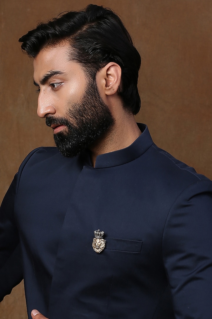 Dual Toned Royal Lion Brooch by Cosa Nostraa at Pernia's Pop Up Shop