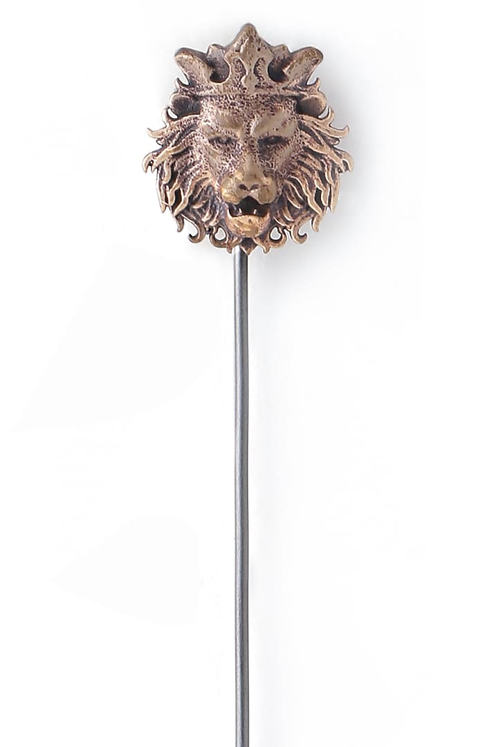 Antique Gold Roaring Lion Lapel Pin by Cosa Nostraa at Pernia's Pop Up Shop