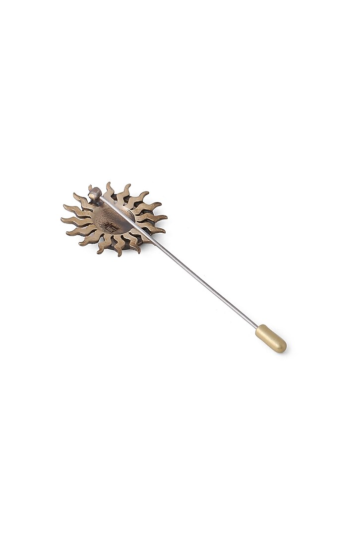 Antique Gold Sun & Moon Lapel Pin by Cosa Nostraa at Pernia's Pop Up Shop