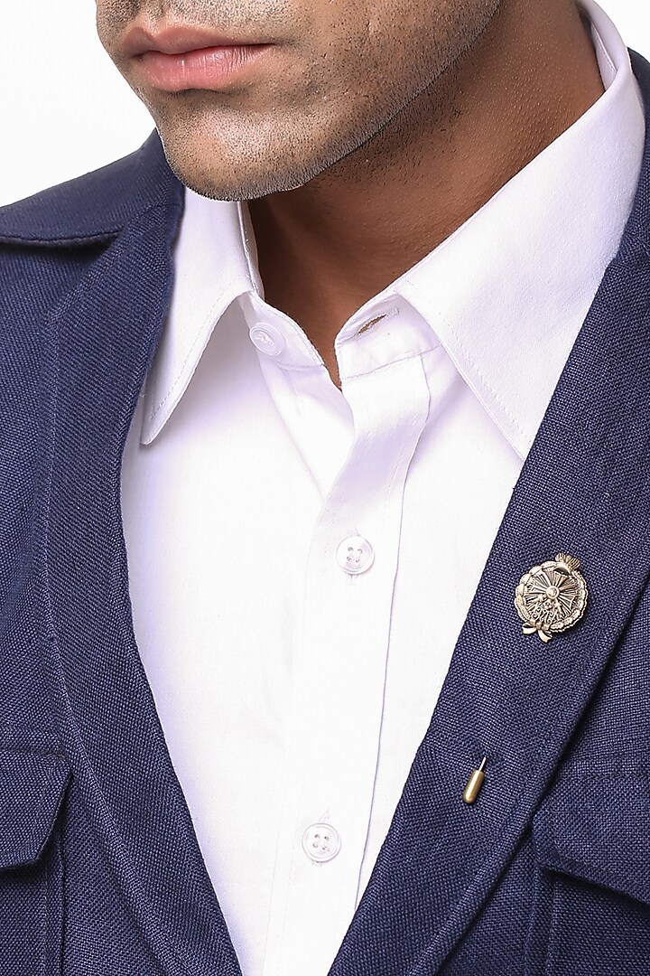 Antique Gold Richardson Lapel Pin by Cosa Nostraa at Pernia's Pop Up Shop