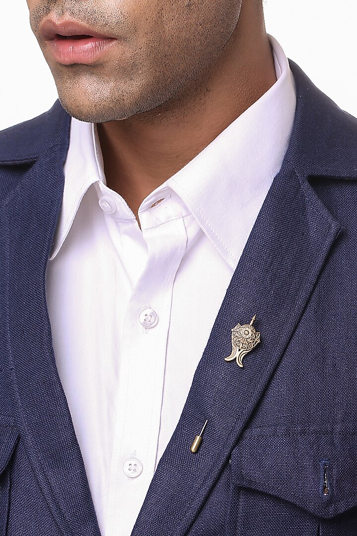 Antique Gold Vintage War Lapel Pin by Cosa Nostraa at Pernia's Pop Up Shop