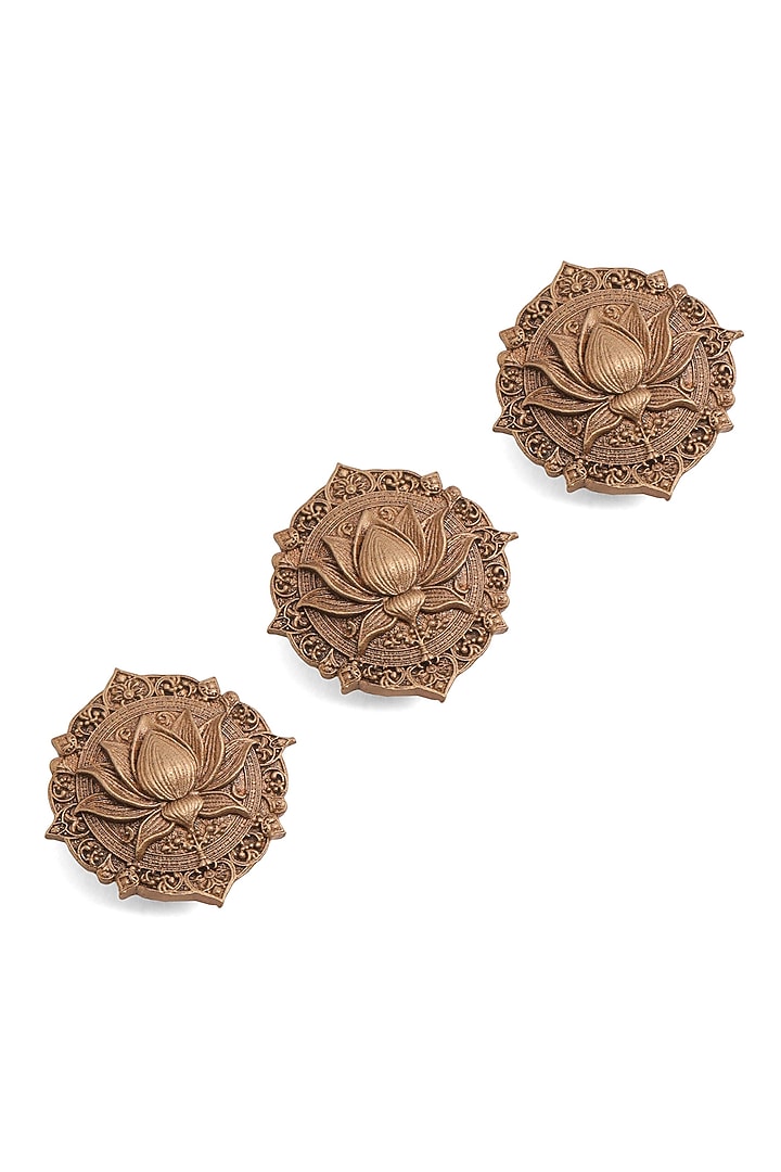 Antique Gold Brass Button Cover Combo Set by Cosa Nostraa at Pernia's Pop Up Shop