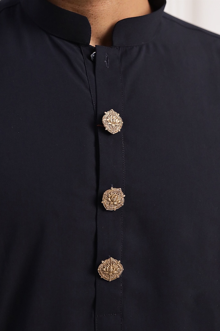 Antique Gold Brass Button Cover Combo Set by Cosa Nostraa at Pernia's Pop Up Shop