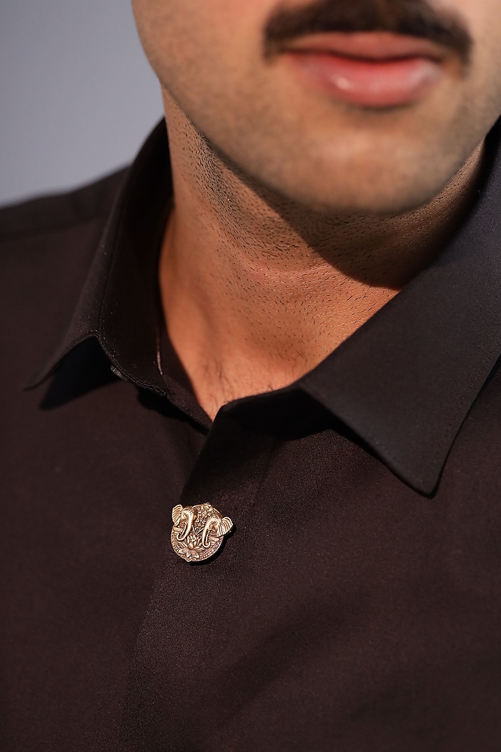 Antique Gold Brass Button Cover Combo Set by Cosa Nostraa at Pernia's Pop Up Shop