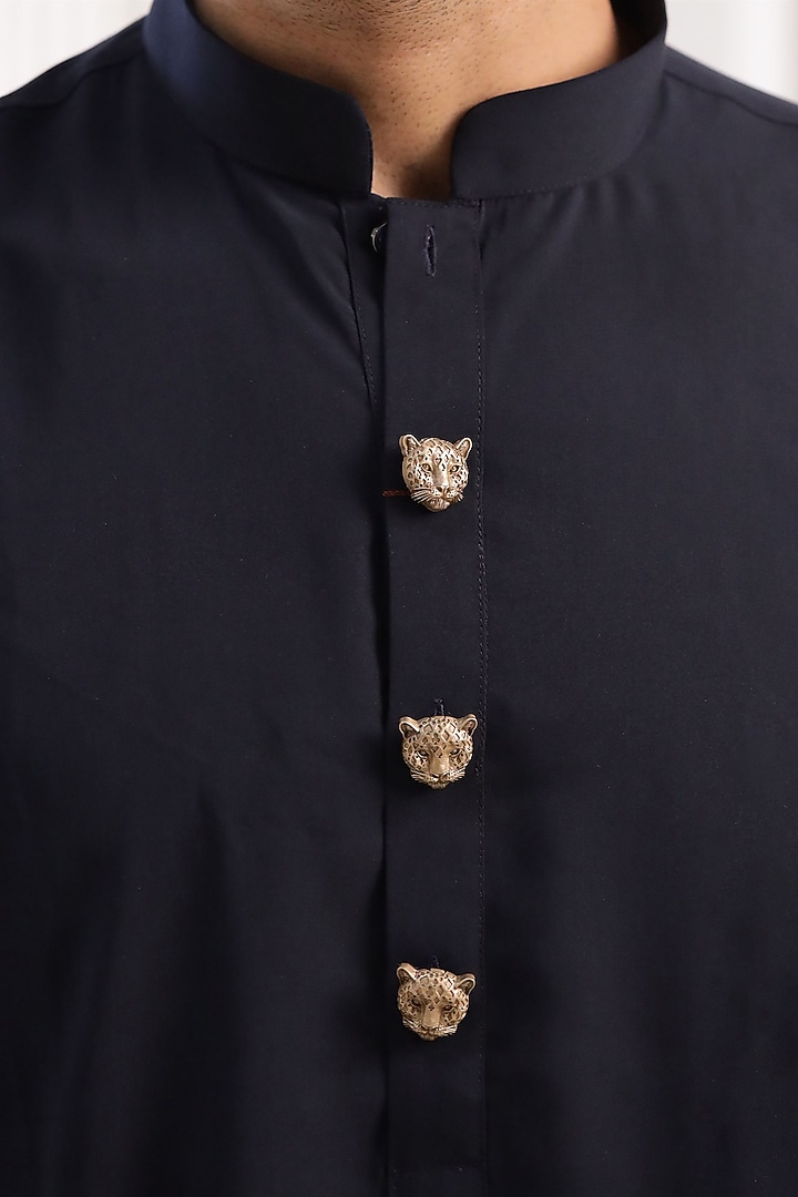 Antique Gold Brass Button Cover Combo Set by Cosa Nostraa at Pernia's Pop Up Shop