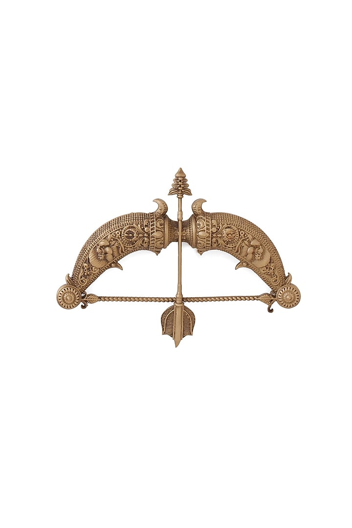 Antique Gold Finish Brass Brooch & Lapel Pin (Set Of 2) by Cosa Nostraa at Pernia's Pop Up Shop