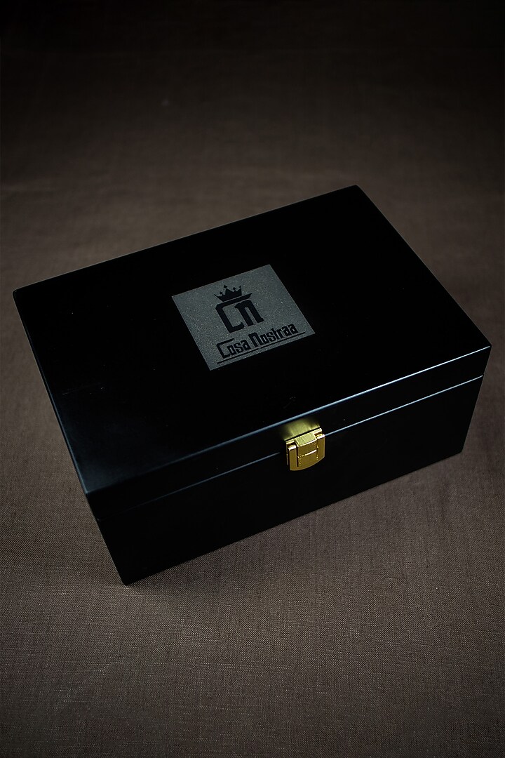 White Silk Tie With Cufflinks by Cosa Nostraa at Pernia's Pop Up Shop