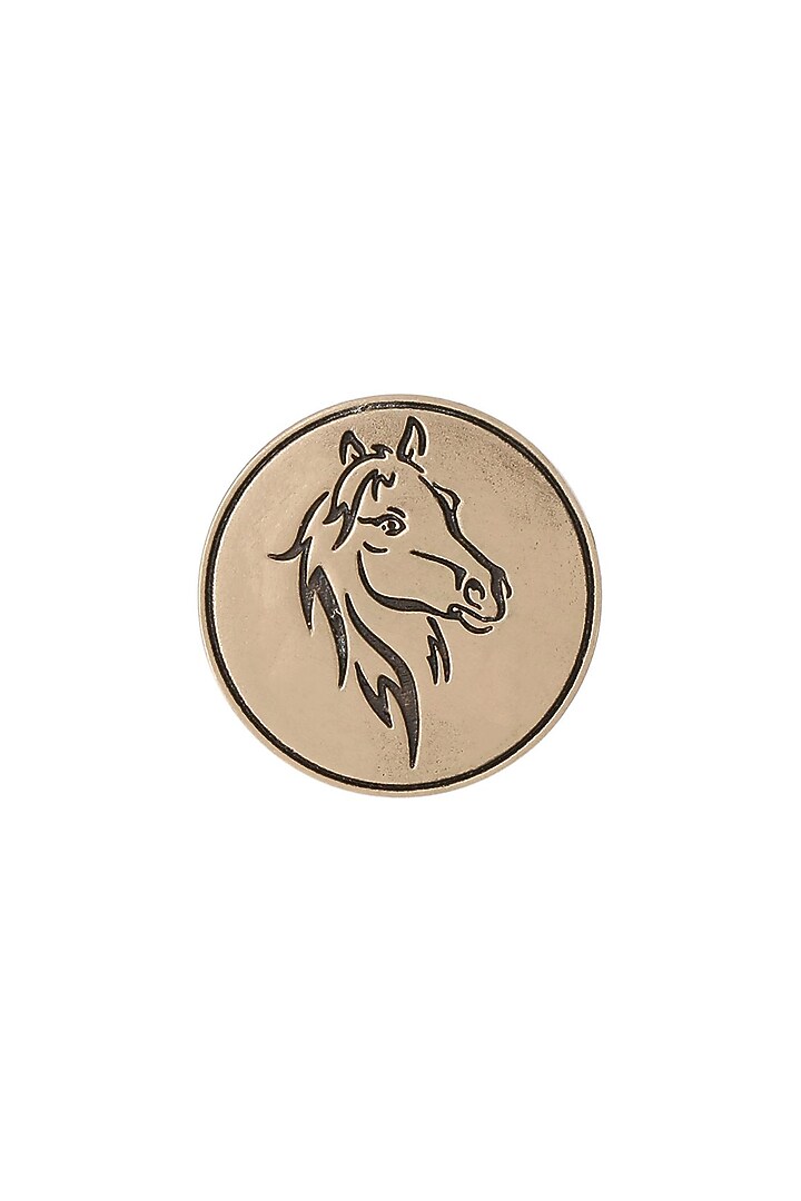 Antique Gold King Knight Buttons (Set of 5) by Cosa Nostraa at Pernia's Pop Up Shop