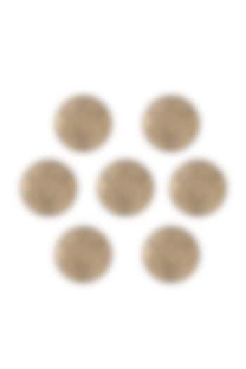 Antique Gold Power Ruler Buttons (Set of 7) by Cosa Nostraa at Pernia's Pop Up Shop